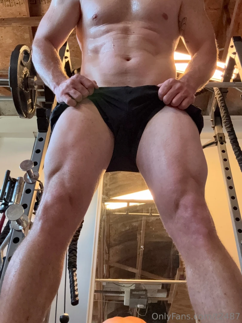 Nice sweaty workout then shaved my ass and everything else so felt part 3 