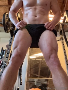 Nice sweaty workout then shaved my ass and everything else so felt part 3