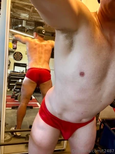 Yesterday s sweaty workout and just getting ready for work this part 3