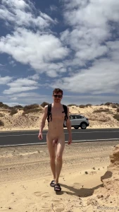 Come with me for a naked hike to the beach