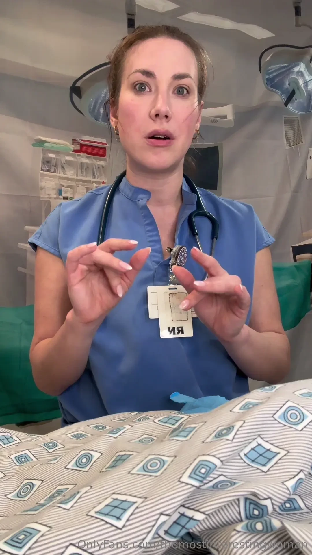 Relax you re in good hands with nurse stella time for a rectal exam 