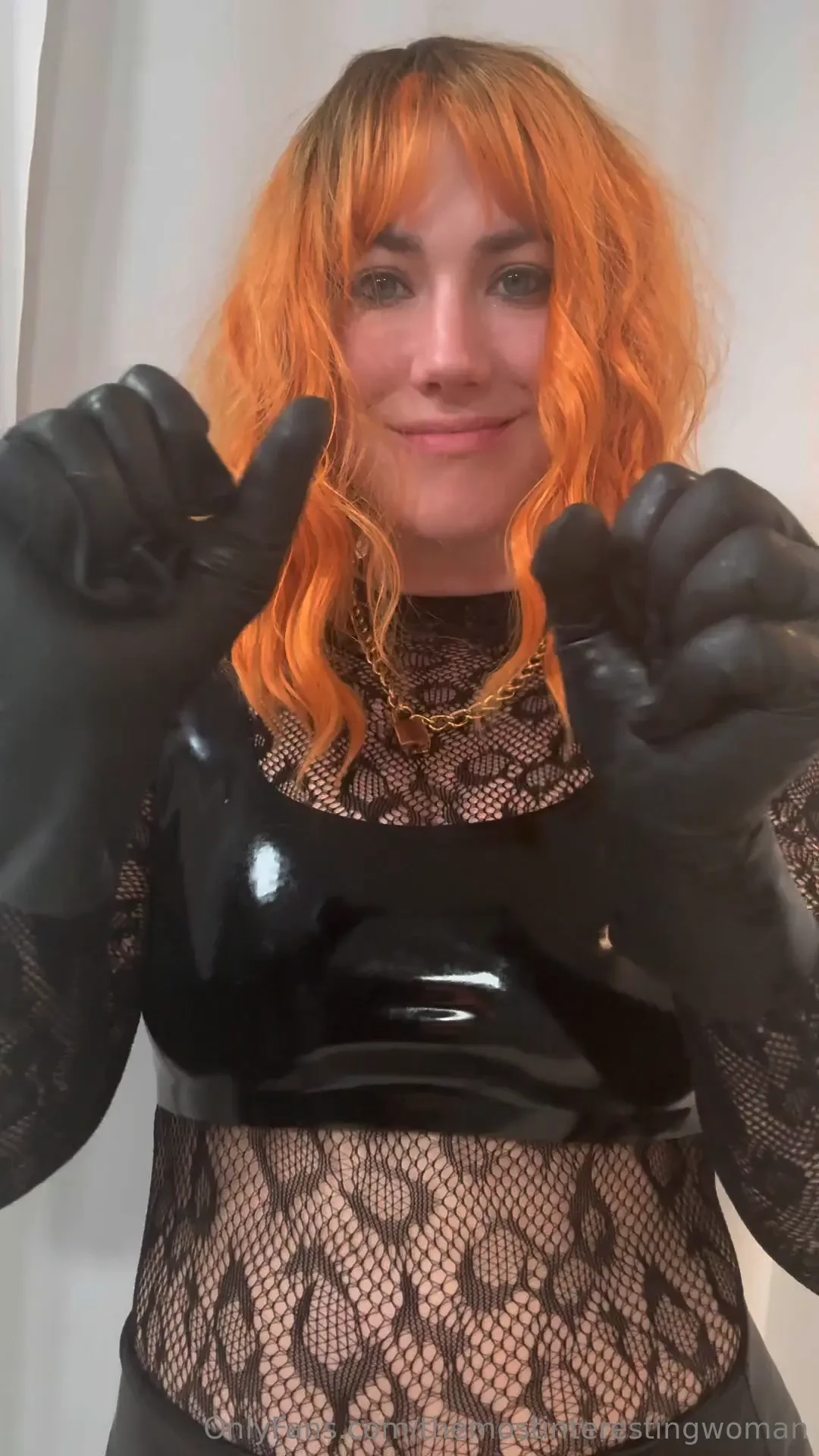 I m really enjoying the feeling of latex clothing mixed with fishnets 