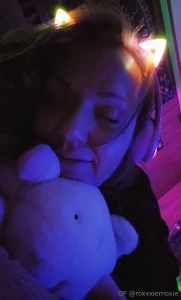 Tonight s forecast very tiny with every chance of roxxie going to bed