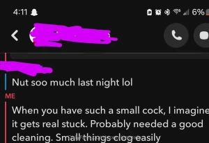 I love talking smack to you guys