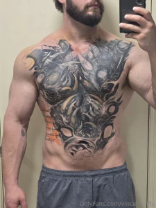 Bit of tattoo progress had my belly button blacked out