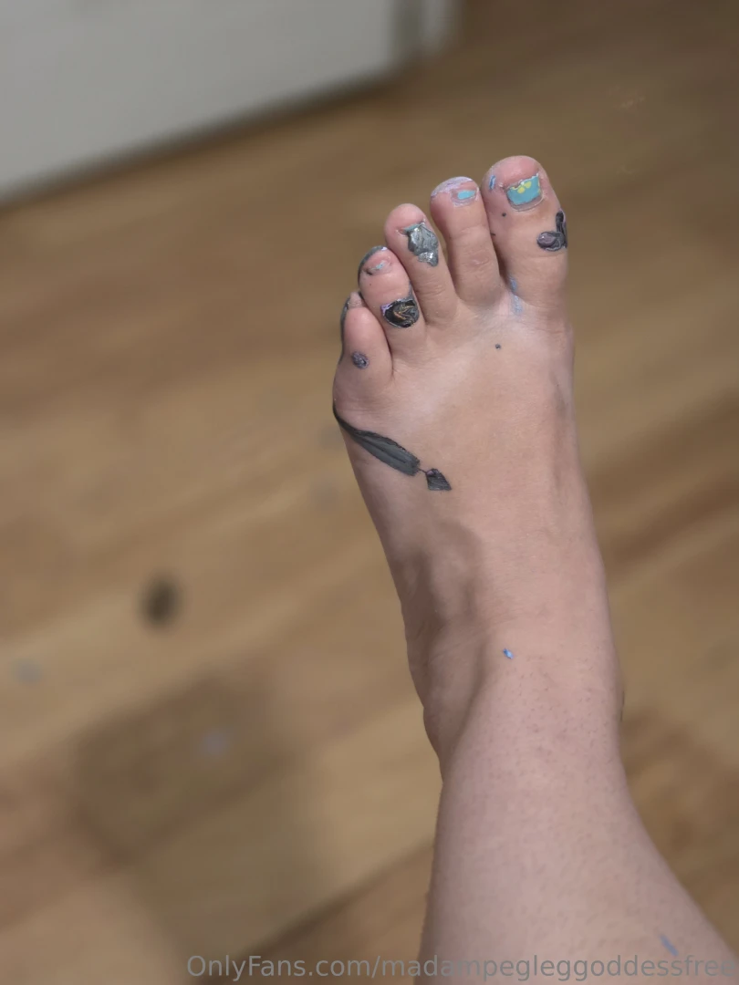 Paint splattered everywhere canvas floor and all over my soft little part 2 