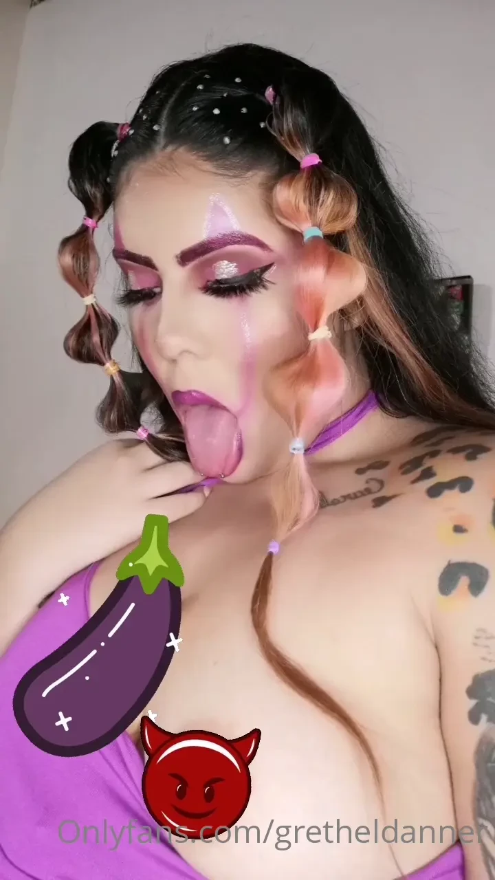A very slimy gift a russian straw with my cute tits 