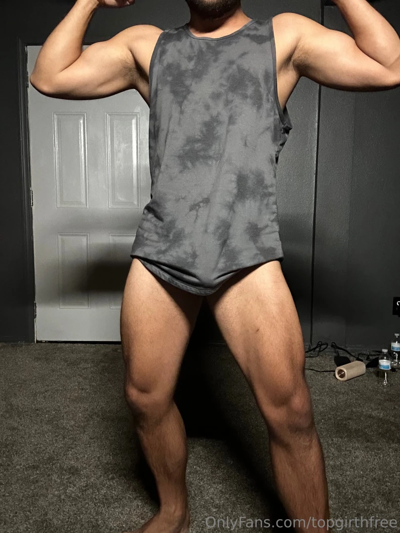 Flexing hard but not as hard as what s hiding under this shirt 