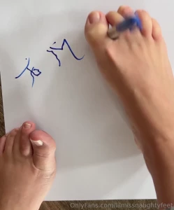 Offering writing with toes your name on ankle socks of your choice