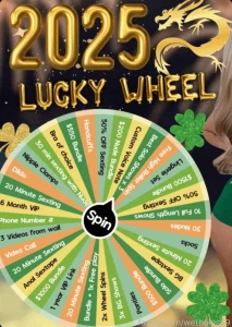 New year lucky spins spin for the naughtiest treat from cnty and the