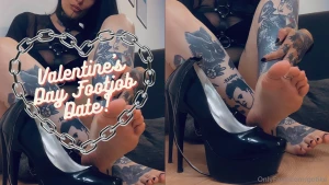 Valentine s day footjob date after our valentine s date i put you in