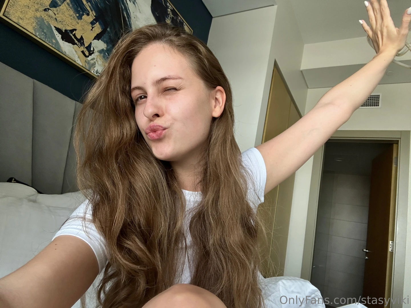 Blowing you a kiss with a wink will you catch it or let it land 