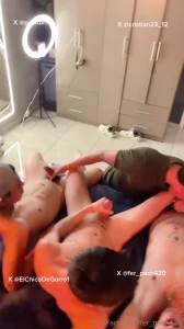 The first time he tastes tree cocks in his ass elchicodegorro