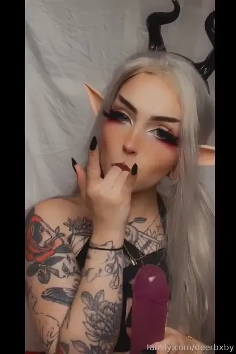 Little demon loves training her throat to take things deeper 