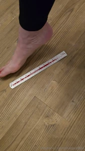 Show me another foot model who can do this to a 12 5 inch ruler i ll