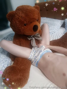 I hope my teddy bear won t tell anyone how naughty i was next to him
