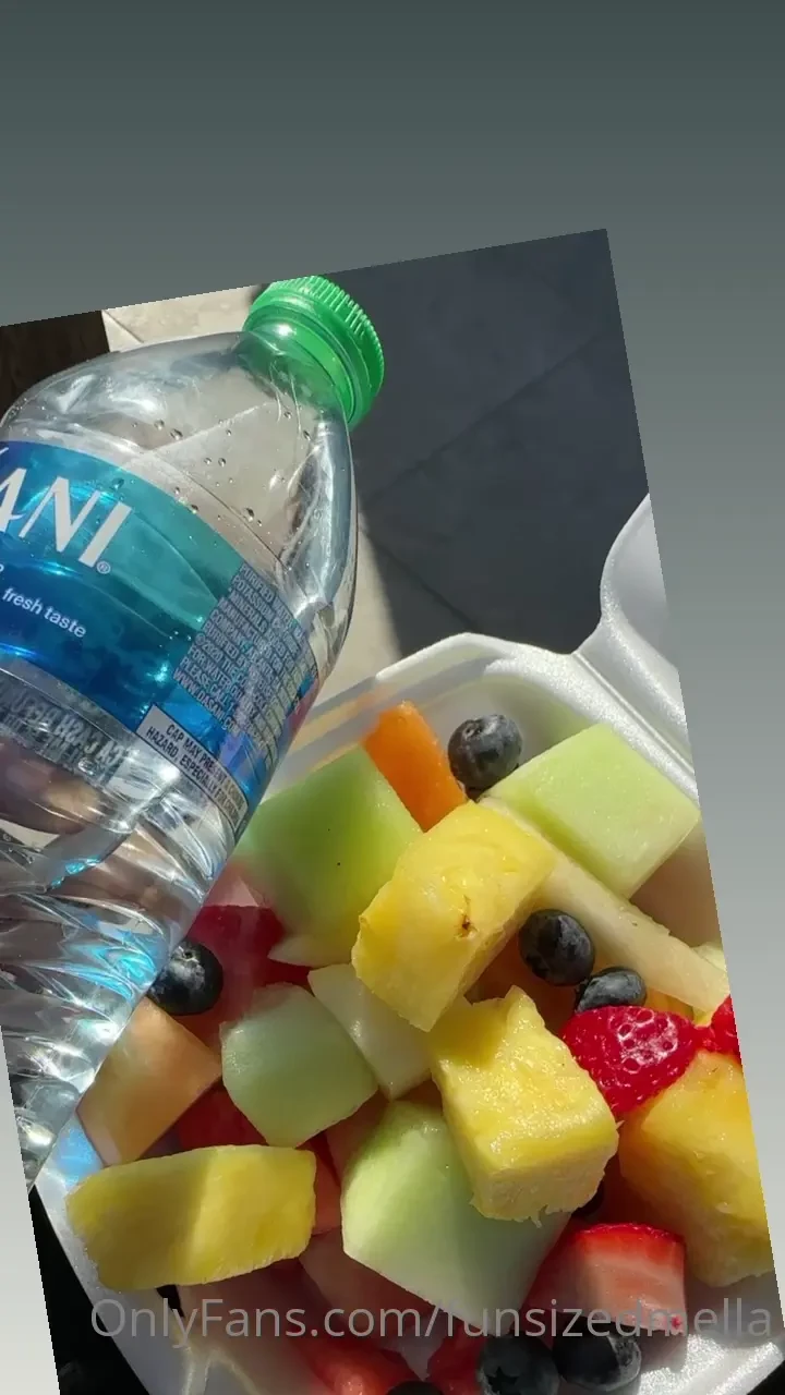 Drink your water and eat your fruit 