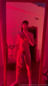 The sensation of it slipping off to almost expose my long cock is