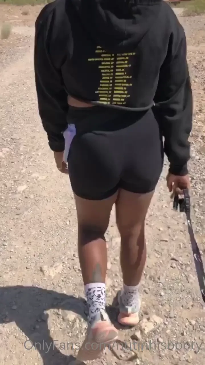 Went hiking with my friend she wanted me to slide this dick in her 