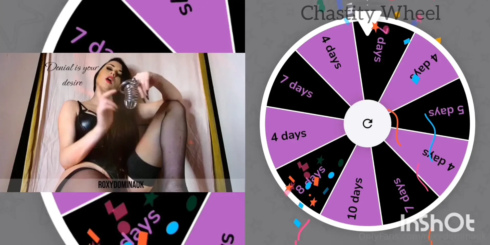 I never said this was going to be easy pet spin my chastity wheel to 