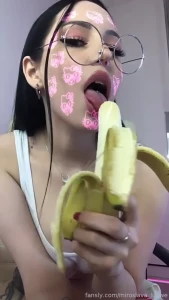 Missed me i made a sexy banana vid for u