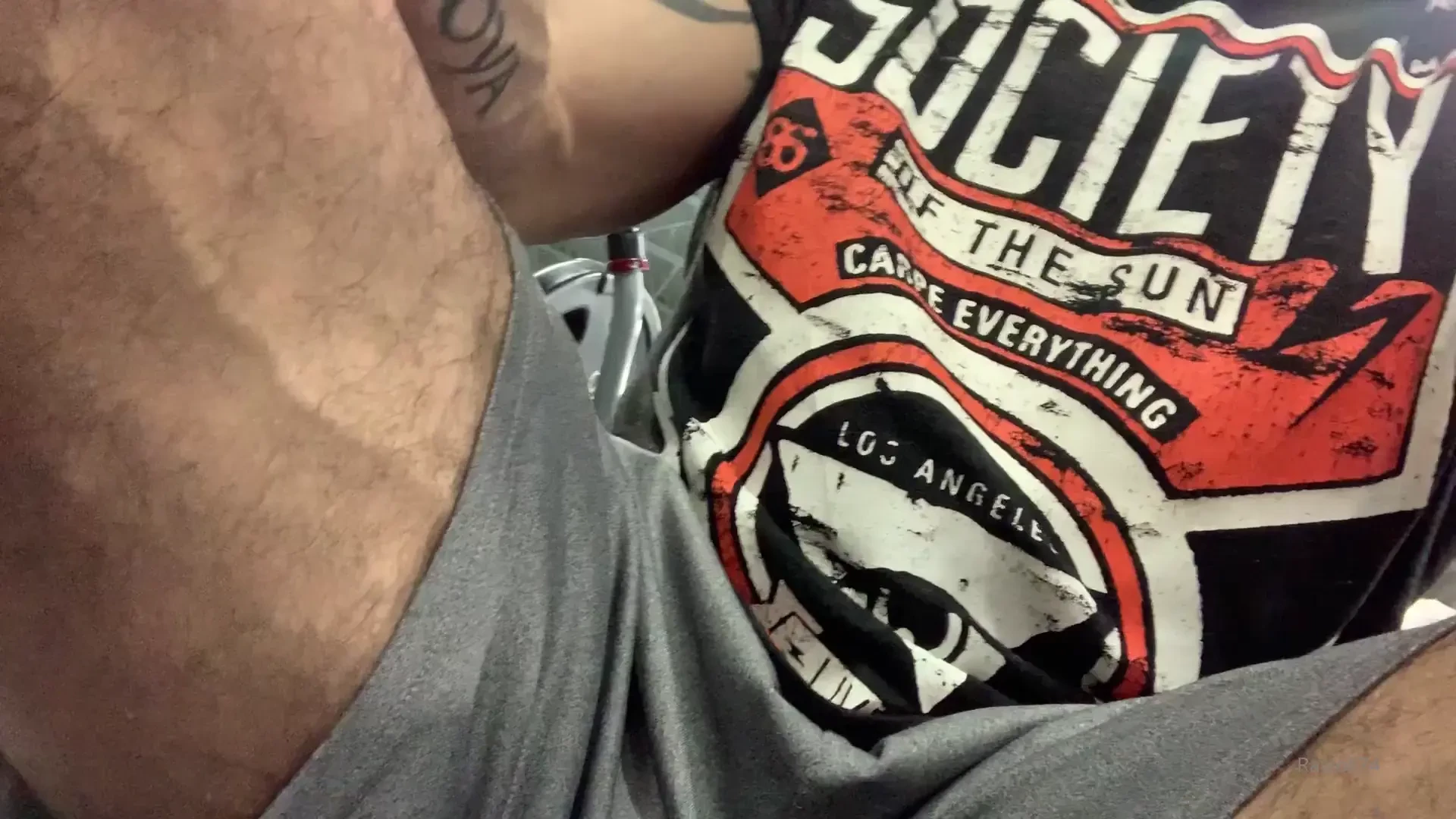 Dick out at the gym 