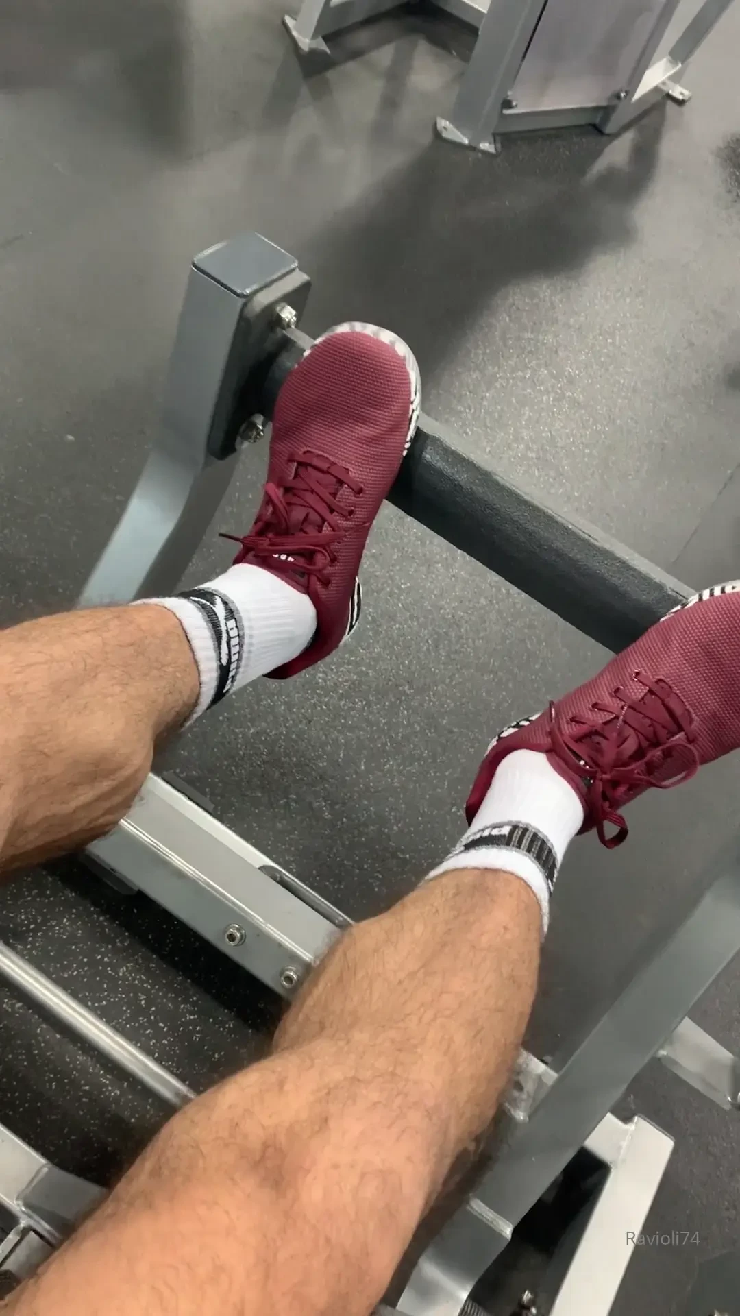 Almost got caught taking my dick out doing calves at the gym 