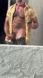 Neighbor took a video too look close and you can see me fling pre come