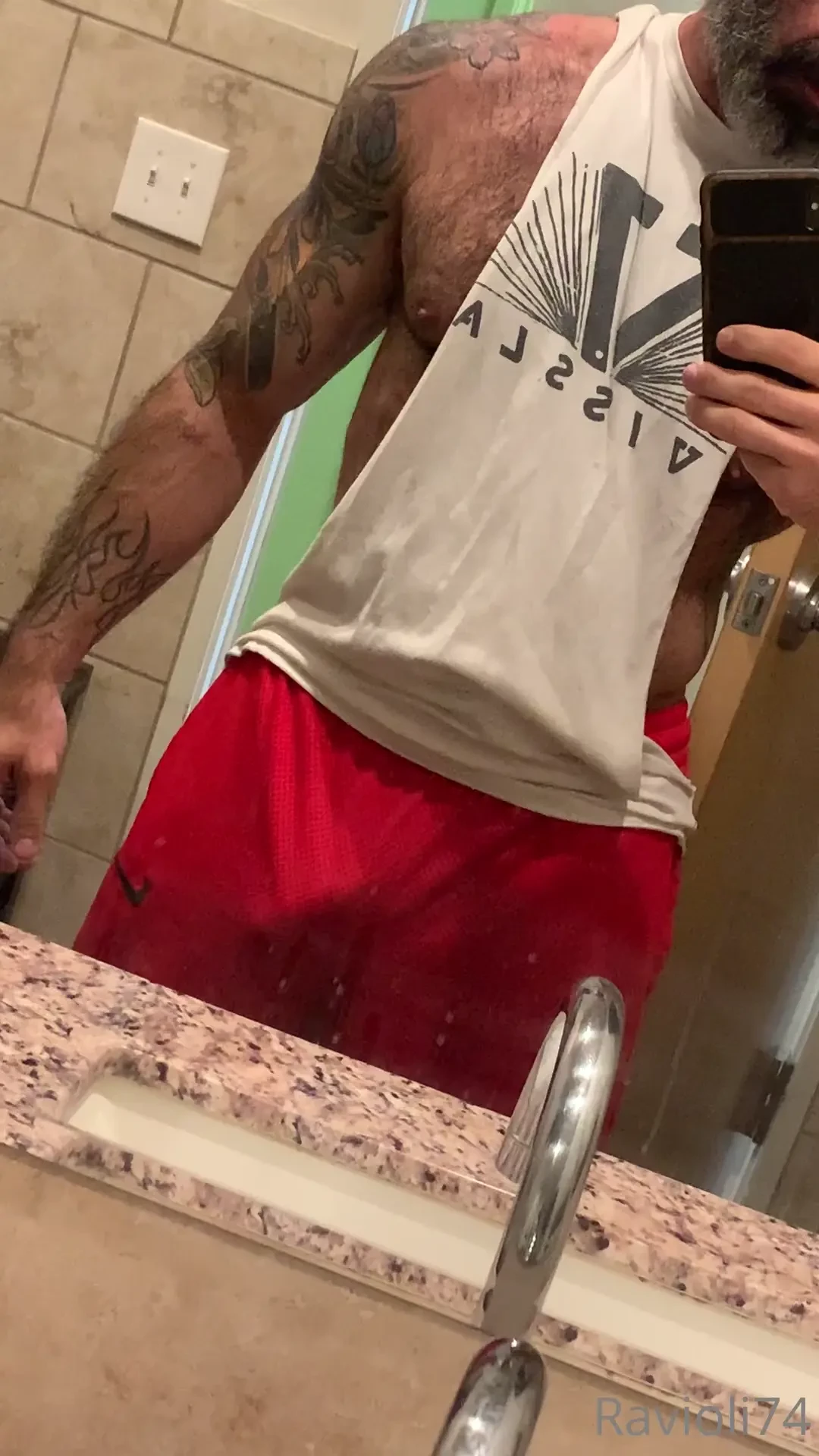 I m in the bathroom hoping you walk in and catch me playing with 