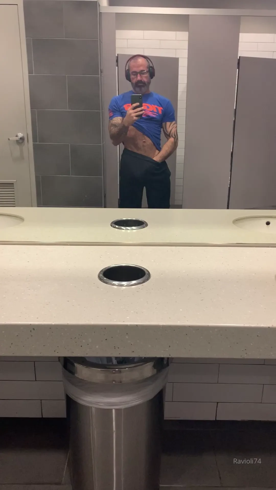 Flashing my dick in the locker room 