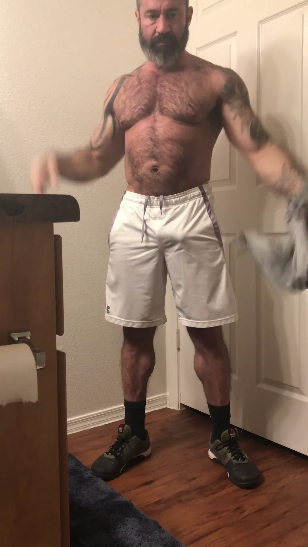 Time to shower after a great training session 