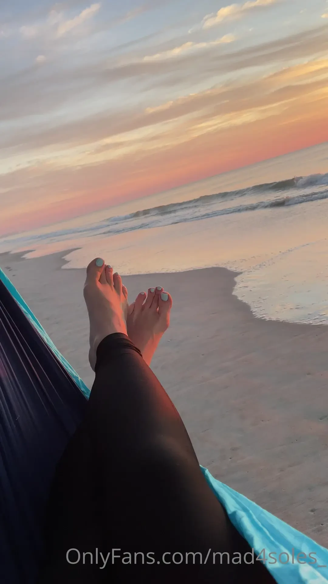 Couldn t decide what was prettier the sunrise or my sandy feet 