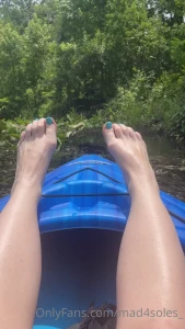 Every time i tried to take a video of my feet while kayaking my boat part 1