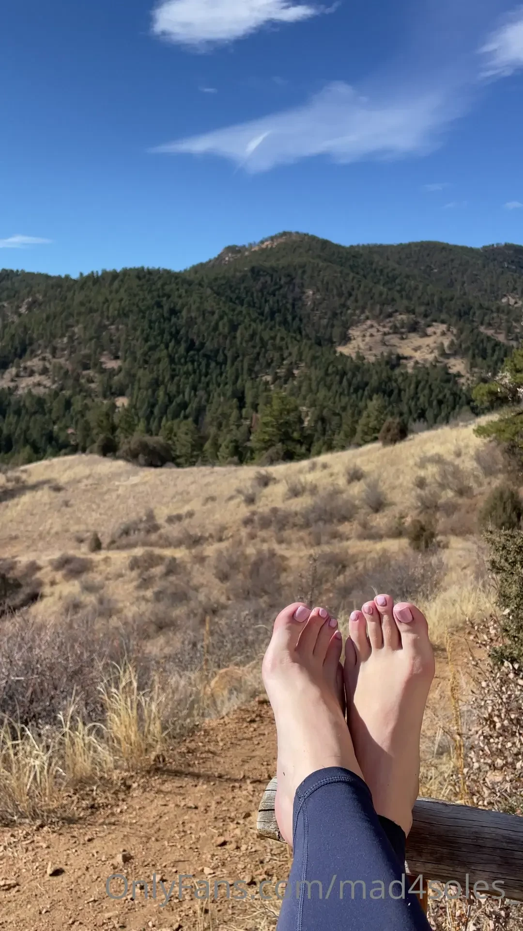 Enjoy my feet amp enjoy the view you work so i get to do this 