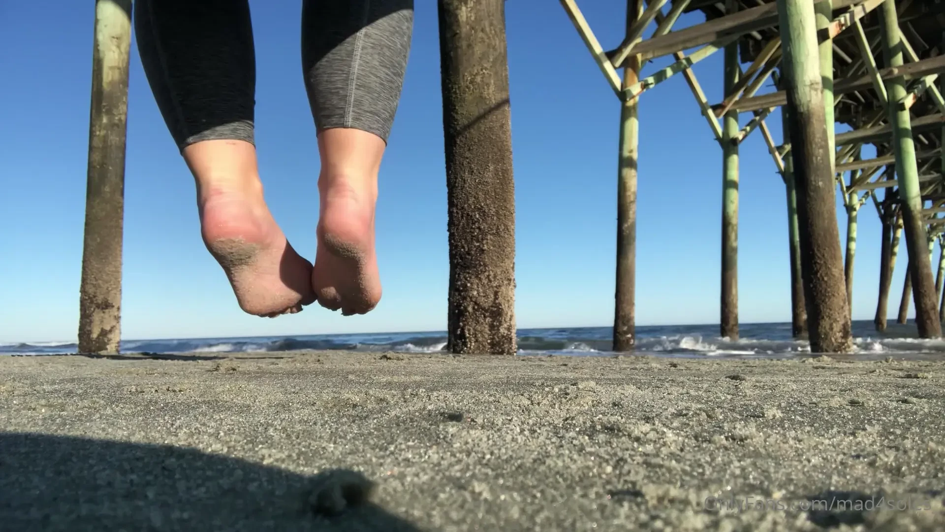 Listen to the waves amp watch my sandy soles don t you wish you were 