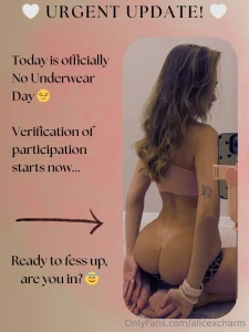 Today is the official no underwear day recognition is encouraged who s