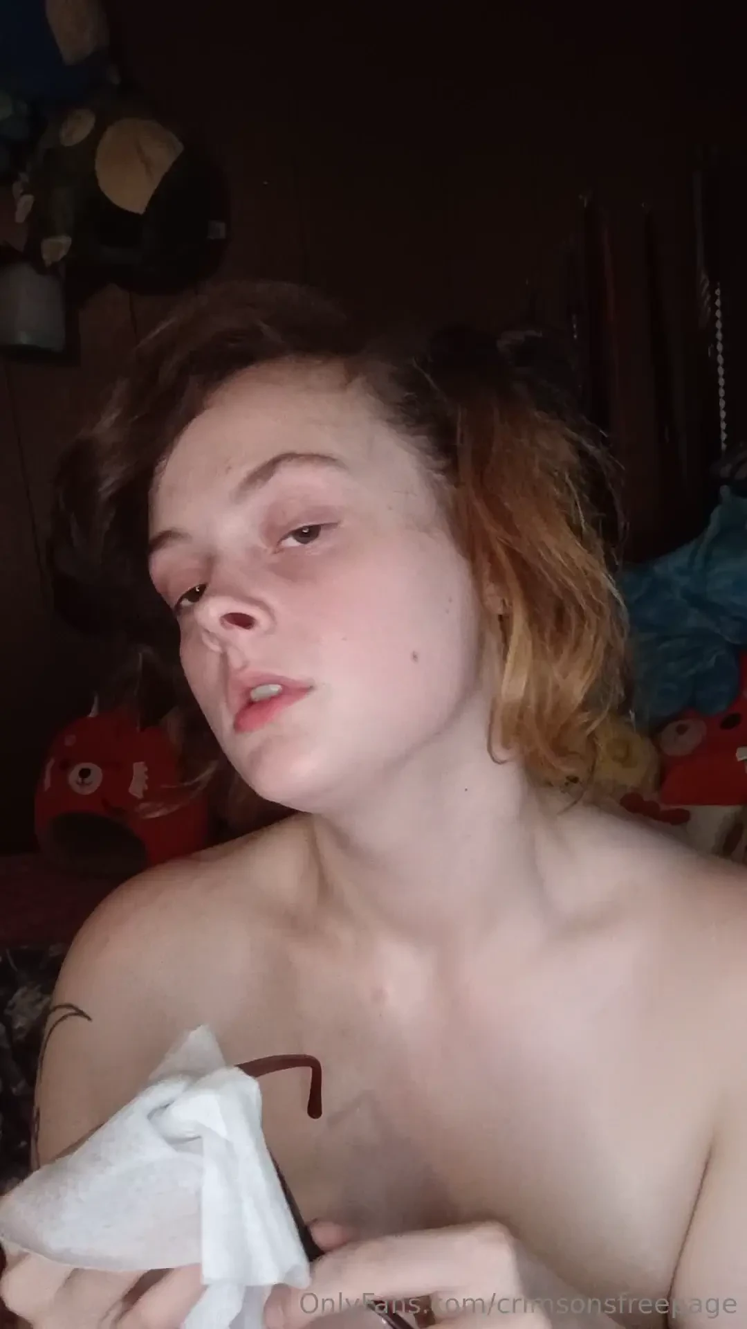 Cleaning the cum off my glasses haha this videos is almost 8 minutes 
