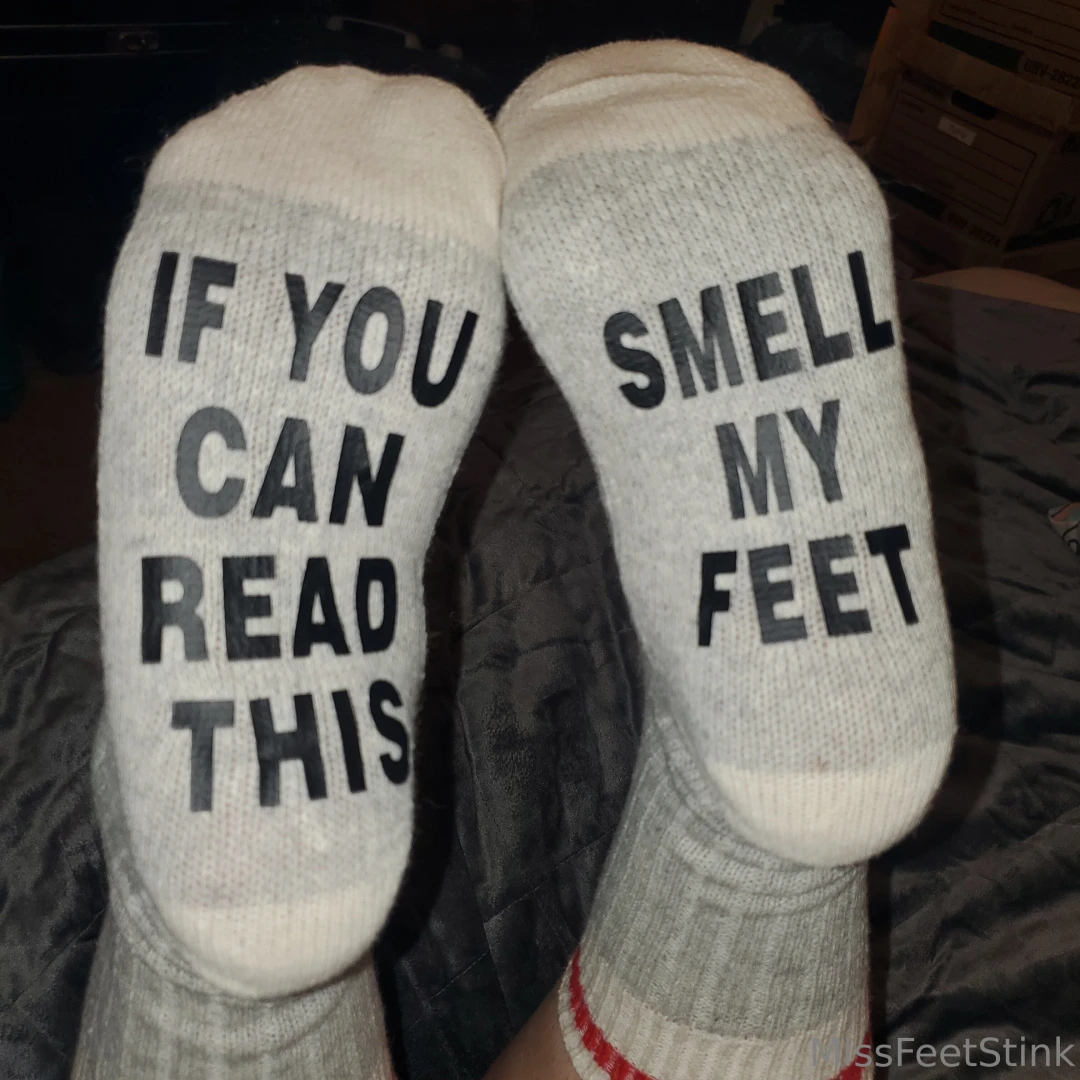 Oh my gosh can you just move closer so you can do what the socks say part 1 