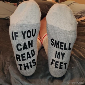 Oh my gosh can you just move closer so you can do what the socks say