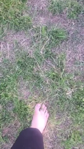 For my walking fans here are 3 different clips sweaty toe prints in