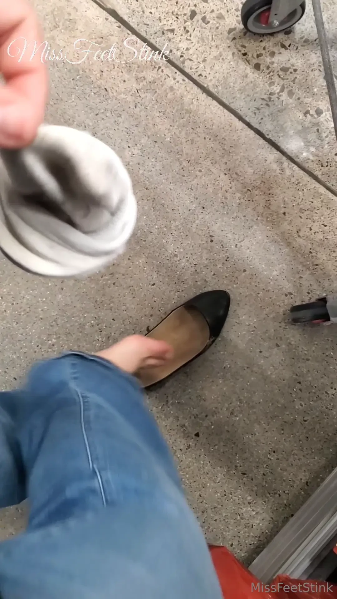 Dirty socks in stinky flats in public around others not working for 