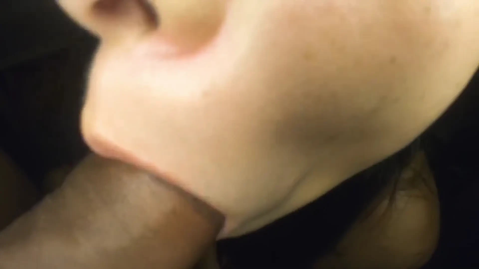 After a delicious blowjob i made her fill my buttocks with hot cum 