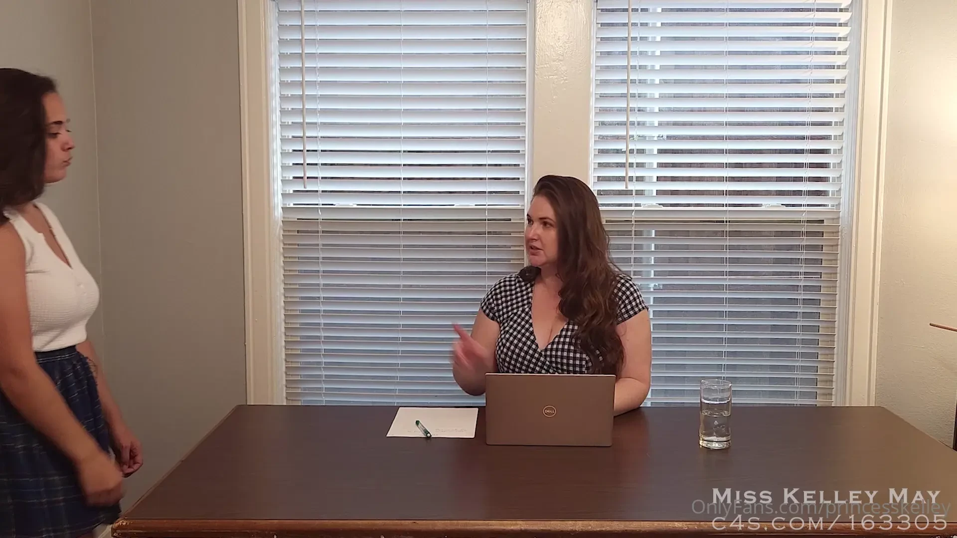 Full length friday dress code violation f f spanking hand and cane 