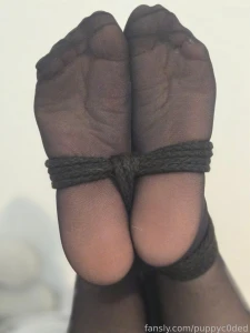 All tied up and helpless feet soles toes restraints shibari nylons part 3