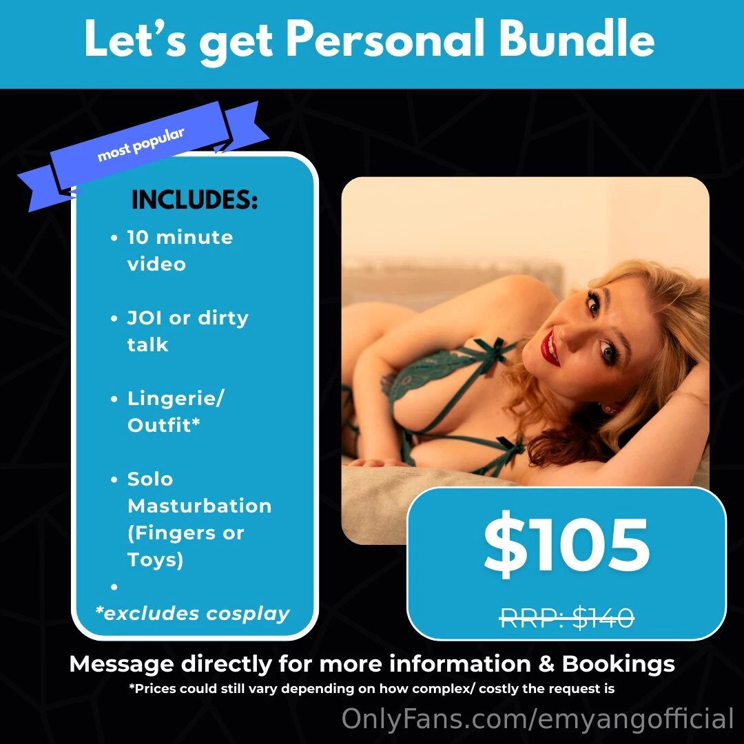 Discounted custom bundle deals i have 4 slots left for friday 9th may 