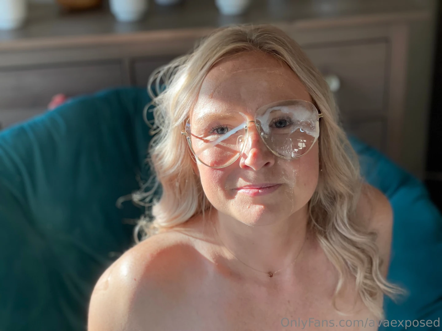 Do i look smarter with my glasses or just sluttier covered in your 