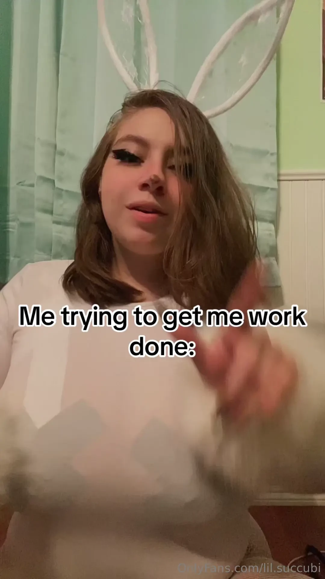 I love my bunny costume so muchhh im definitely doing it again part 1 