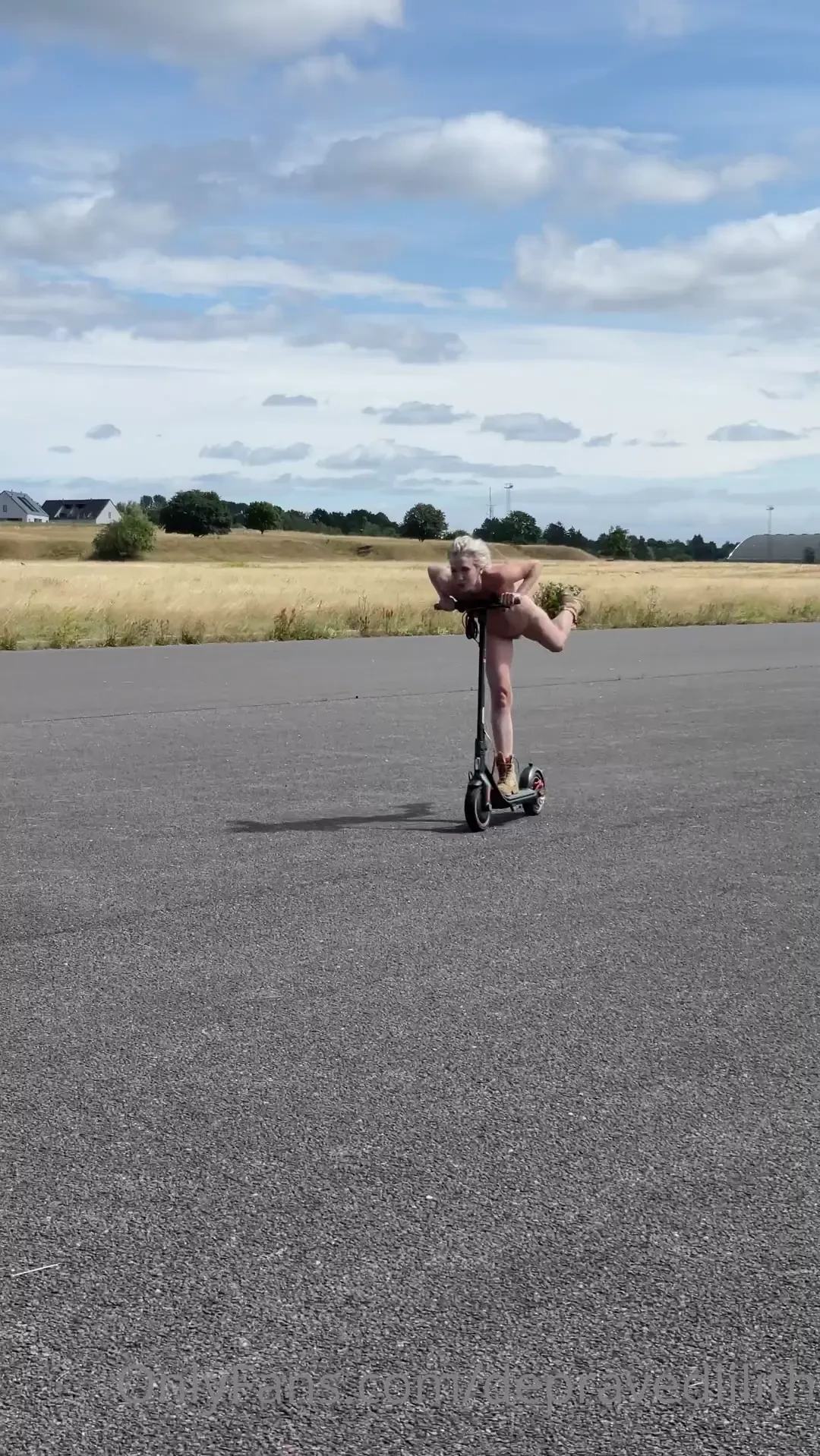 Airplane ready to take off 