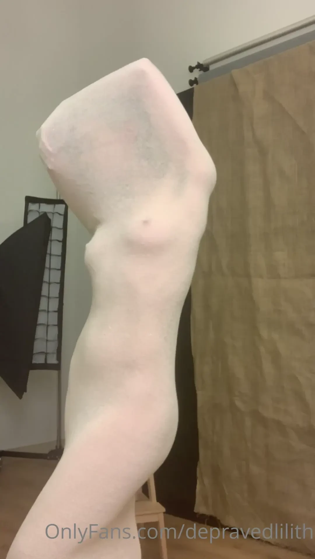 Modeling in a sock 
