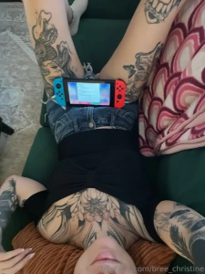 Playing a cozy game on a cozy evening